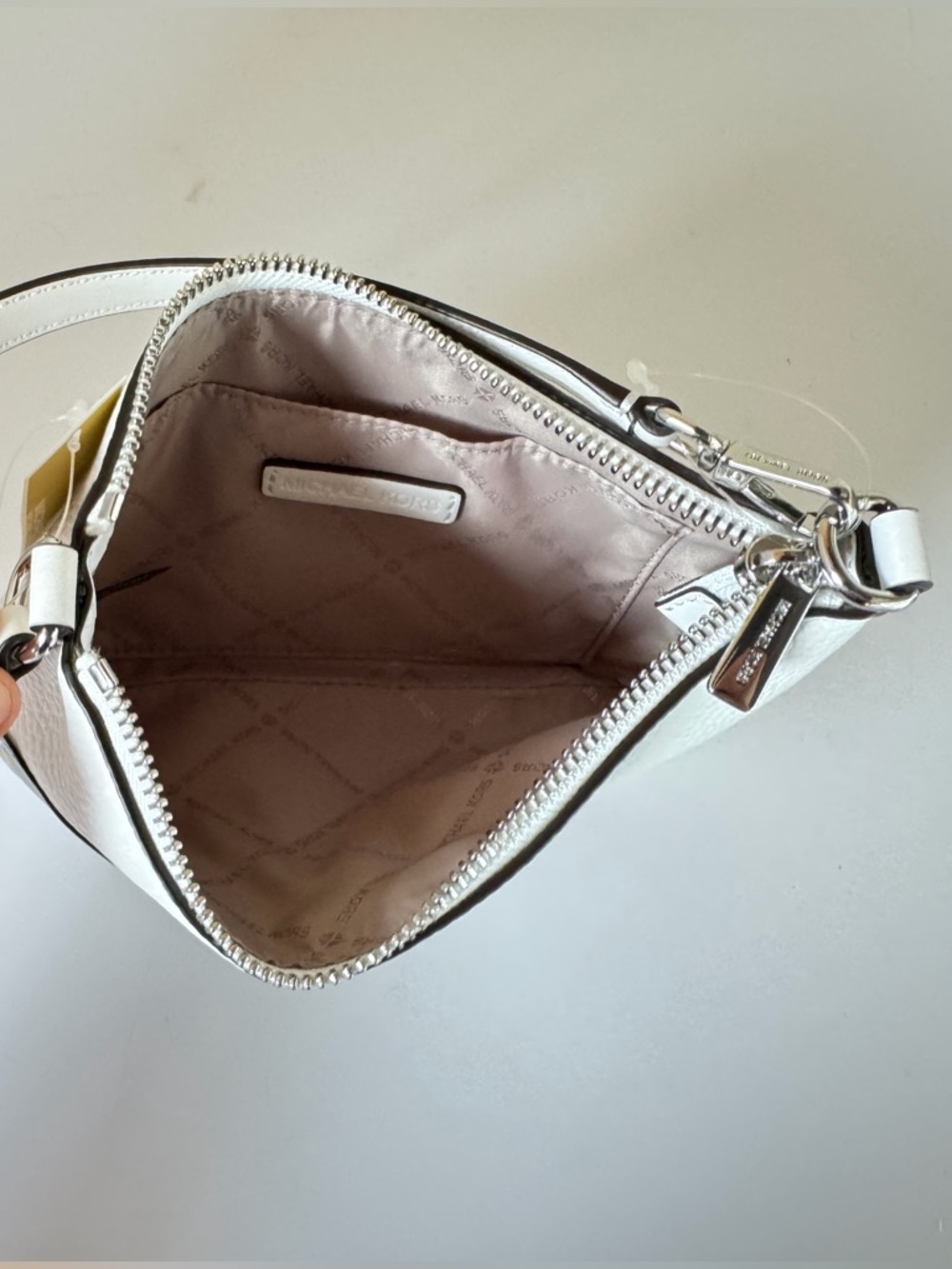 Michael Kors Jet Set SM Clutch Convertible Mini Bag MK White Dinner - Picture 7 of 10